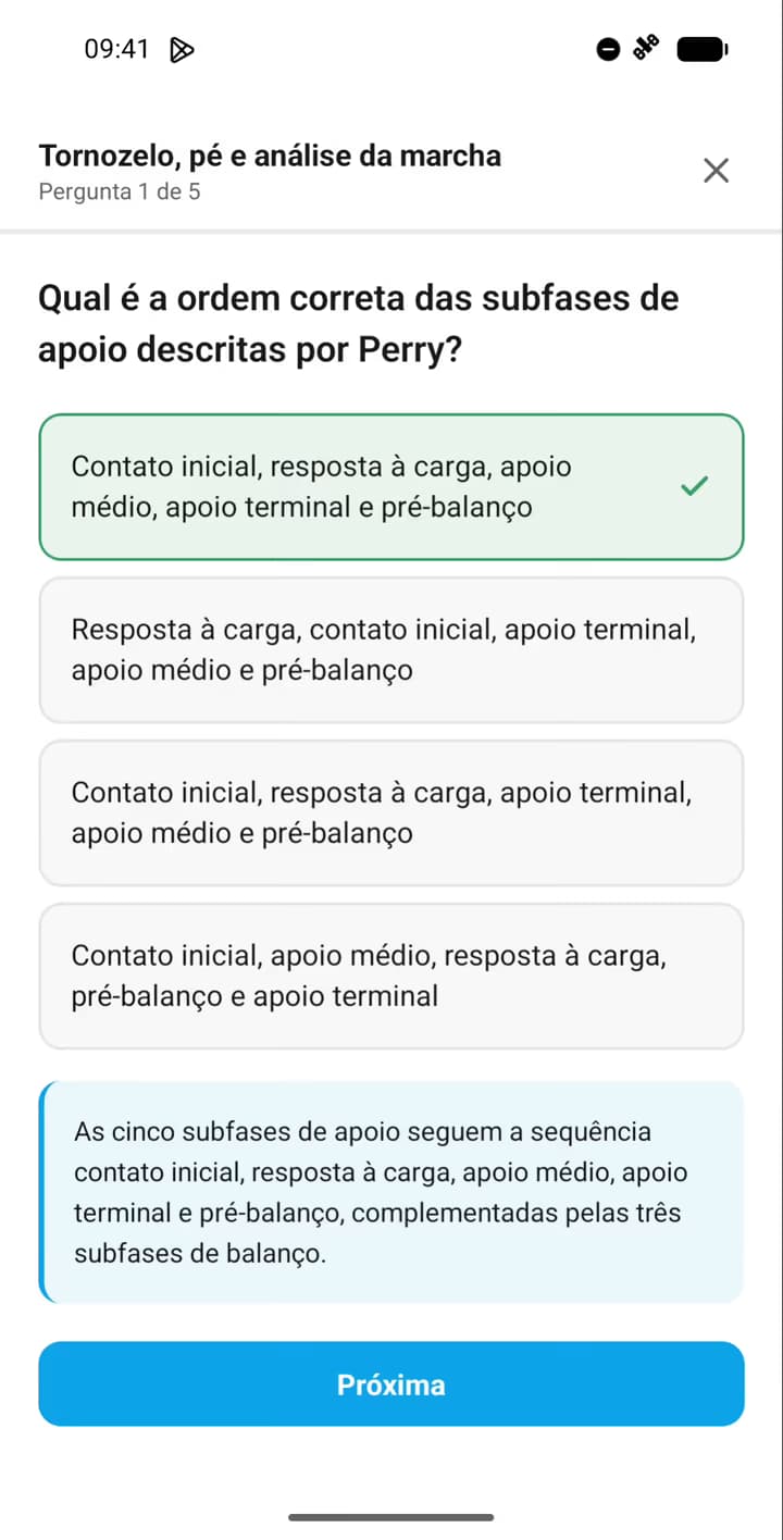 Quiz no fim do resumo com a resposta certa explicada